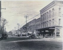 Corner E.Madison and Main0002 A later view of E.Madison and Main; after Main Street was bricked.